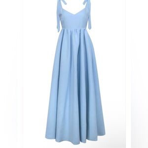 Sachin + Babi Blue Gown